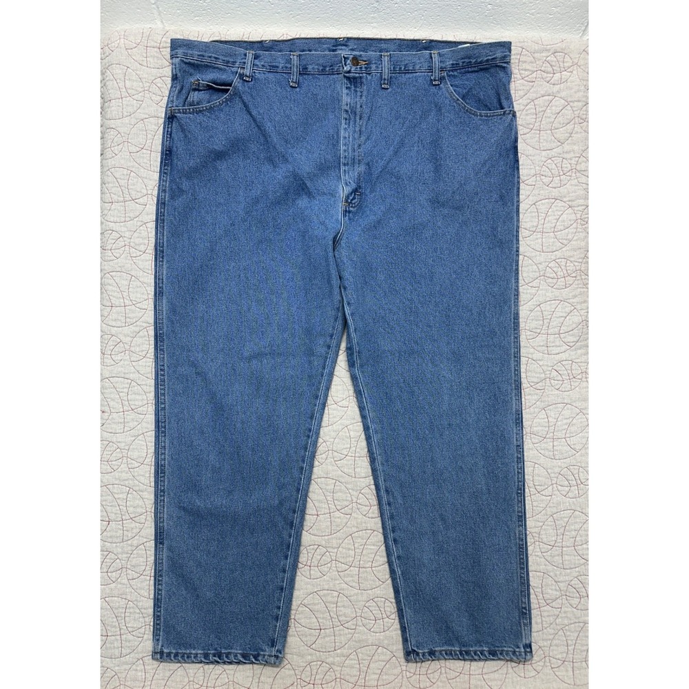 Rustler Jeans Blue Relaxed Fit Straight Leg Heavyweight / Mens 50x30